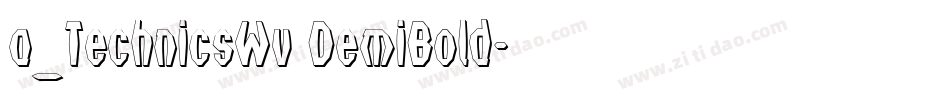 a_TechnicsWv DemiBold字体转换